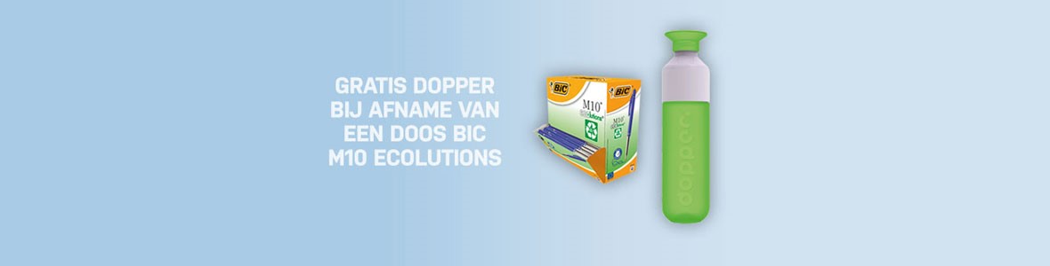 Gratis Dopper bij Bic balpennen